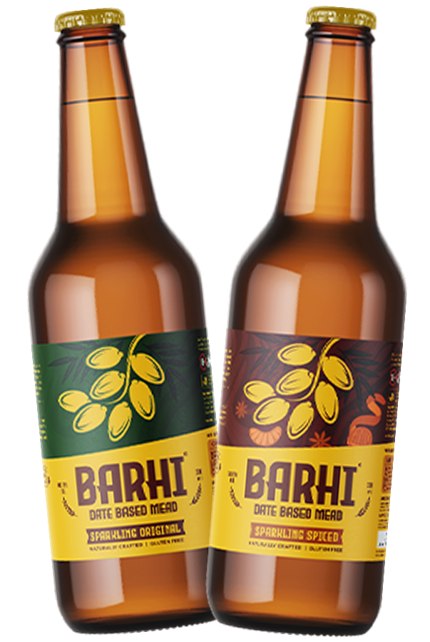 Barhi Sparkling Mead Bottles
