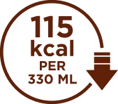 115 kcal per 330ml